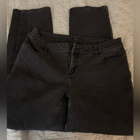Simply VERA Black Jeans Size 12 Womens Pants 34”W x 30”L! - Picture 1 of 6